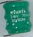 VARTA늳3.6V 70mah 3/V80H 
PI: